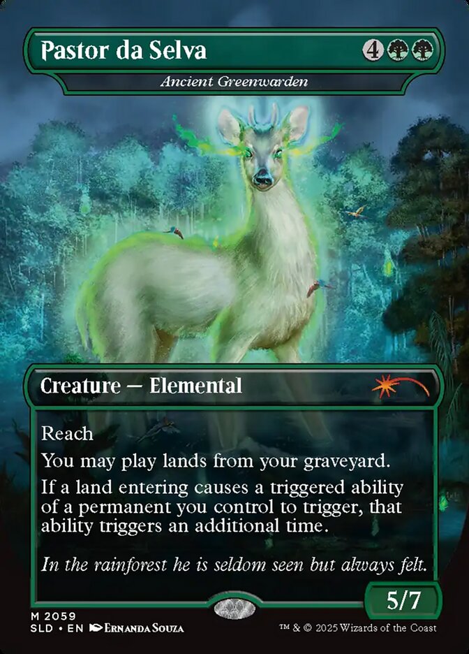 Pastor da Selva – Ancient Greenwarden (2059) Foil - Secret Lair Drop Series