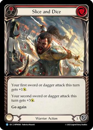 Slice and Dice (Red) (MPW069) - Mastery Pack Warrior