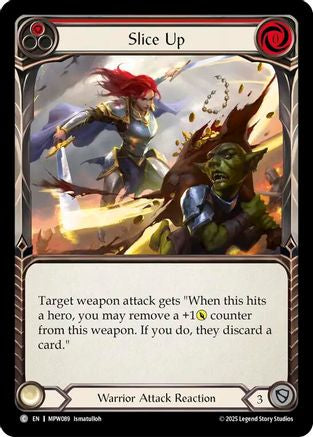 Slice Up (Red) (MPW089) Rainbow Foil - Mastery Pack Warrior