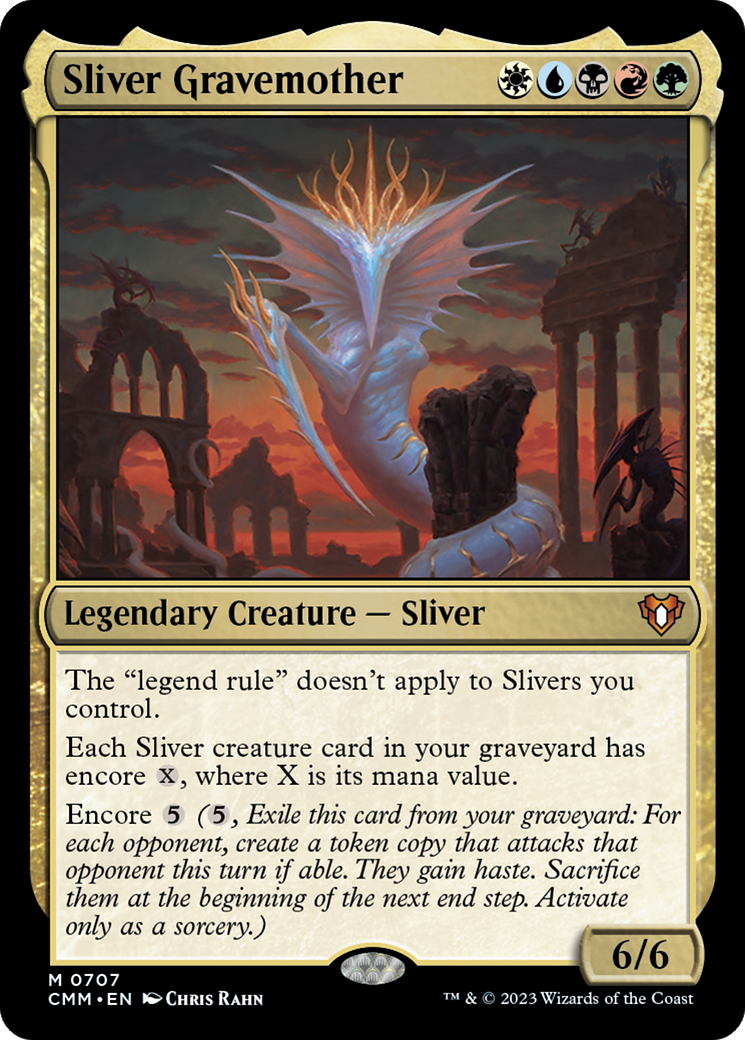 Sliver Gravemother (707) Foil - Commander Masters