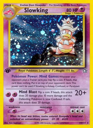 Slowking (14) (1st Edition) Holofoil - Neo Genesis