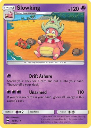Slowking (48) Reverse Holofoil - Burning Shadows