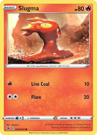 Slugma (34) Reverse Holofoil - Fusion Strike