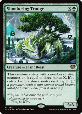 Slumbering Trudge (160) Foil - Secrets of Strixhaven