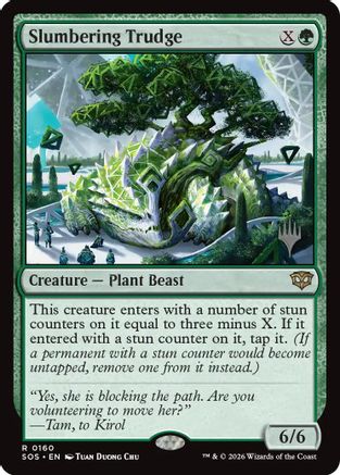 Slumbering Trudge (Promo Pack) (160) Foil - Secrets of Strixhaven