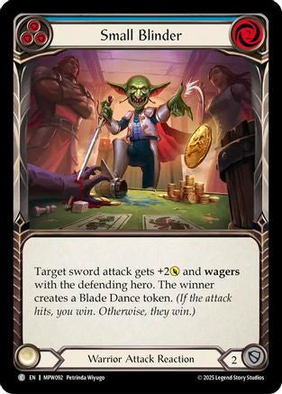 Small Blinder (Blue) (MPW092) Rainbow Foil - Mastery Pack Warrior