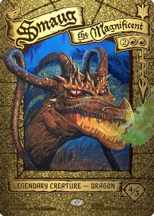 Smaug the Magnificent (Gleaming Headliner) (249) Foil - The Hobbit