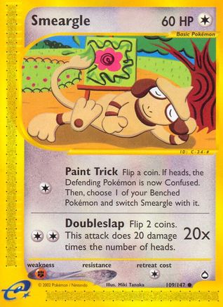 Smeargle (109) Reverse Holofoil - Aquapolis