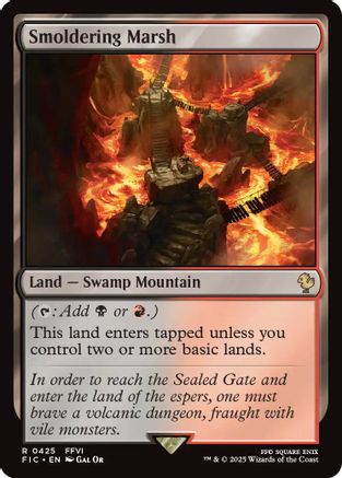 Smoldering Marsh (425) Surge Foil - Commander: FINAL FANTASY