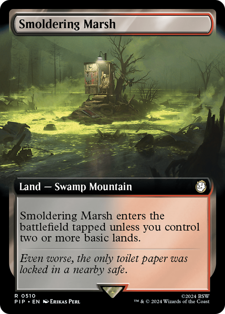 Smoldering Marsh (Extended Art) (510) Foil - Fallout