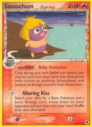 Smoochum (Delta Species) (64) Reverse Holofoil - Dragon Frontiers