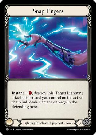 Snap Fingers (OMN050) Cold Foil - Omens of the Third Age