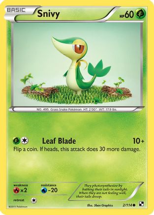 Snivy (2) - Black & White