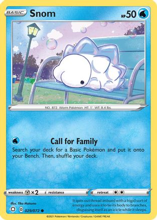Snom (29) Reverse Holofoil - Shining Fates