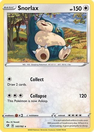 Snorlax (141) Reverse Holofoil - Rebel Clash
