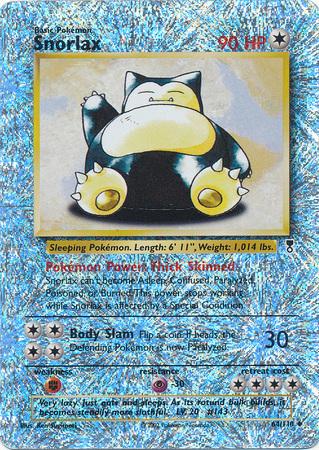 Snorlax (64) Reverse Holofoil - Legendary Collection