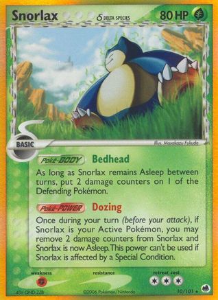Snorlax (Delta Species) (10) Holofoil - Dragon Frontiers
