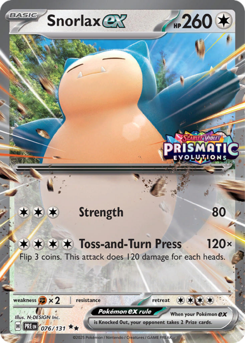 Snorlax ex (Stamped) (76) Holofoil - Miscellaneous Cards & Products