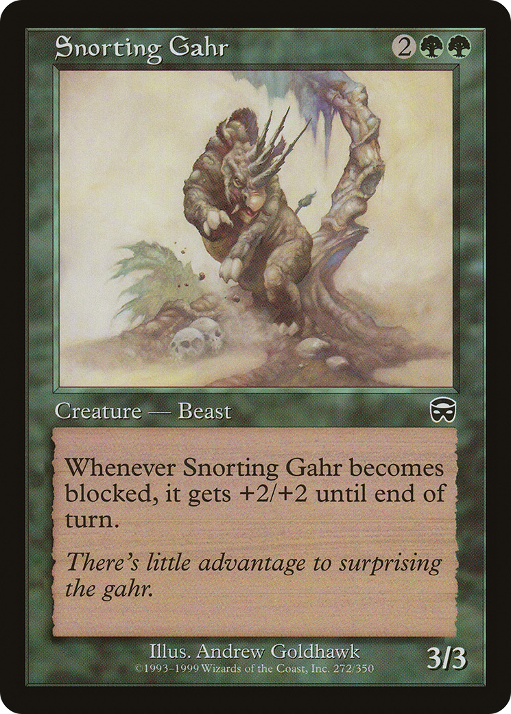 Snorting Gahr (272) Foil - Mercadian Masques