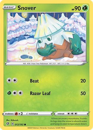 Snover (12) Reverse Holofoil - Rebel Clash