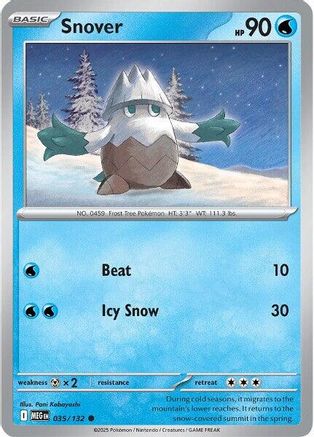 Snover (35) Reverse Holofoil - Mega Evolution