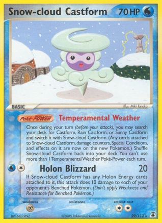Snow-cloud Castform (29) - Delta Species