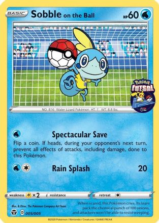 Sobble on the Ball (Pokemon Futsal) (5) - Miscellaneous Cards & Products