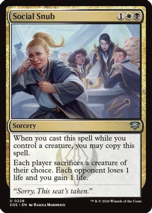 Social Snub (228) Foil - Secrets of Strixhaven