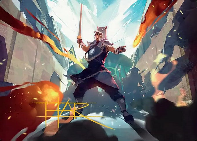 Sokka, Tenacious Tactician (023s) Gold-Stamped - Art Series: Avatar: The Last Airbender