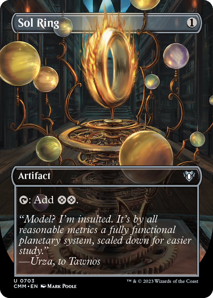 Sol Ring (Borderless) (703) Foil - Commander Masters