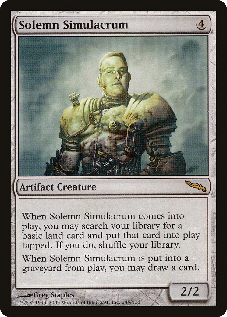 Solemn Simulacrum (245) Foil - Mirrodin