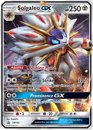 Solgaleo GX (SM104) Holofoil - Black Star Promos