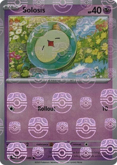 Solosis (Master Ball Pattern) (37) Reverse Holofoil - Black Bolt