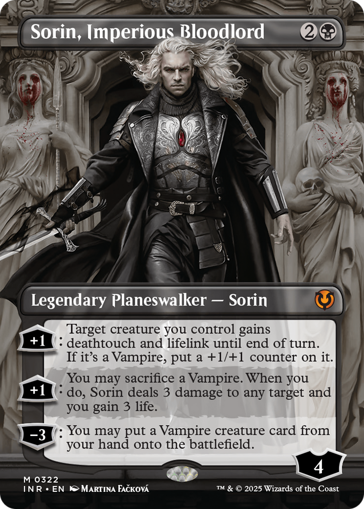 Sorin, Imperious Bloodlord (Borderless) (322) Foil - Innistrad Remastered