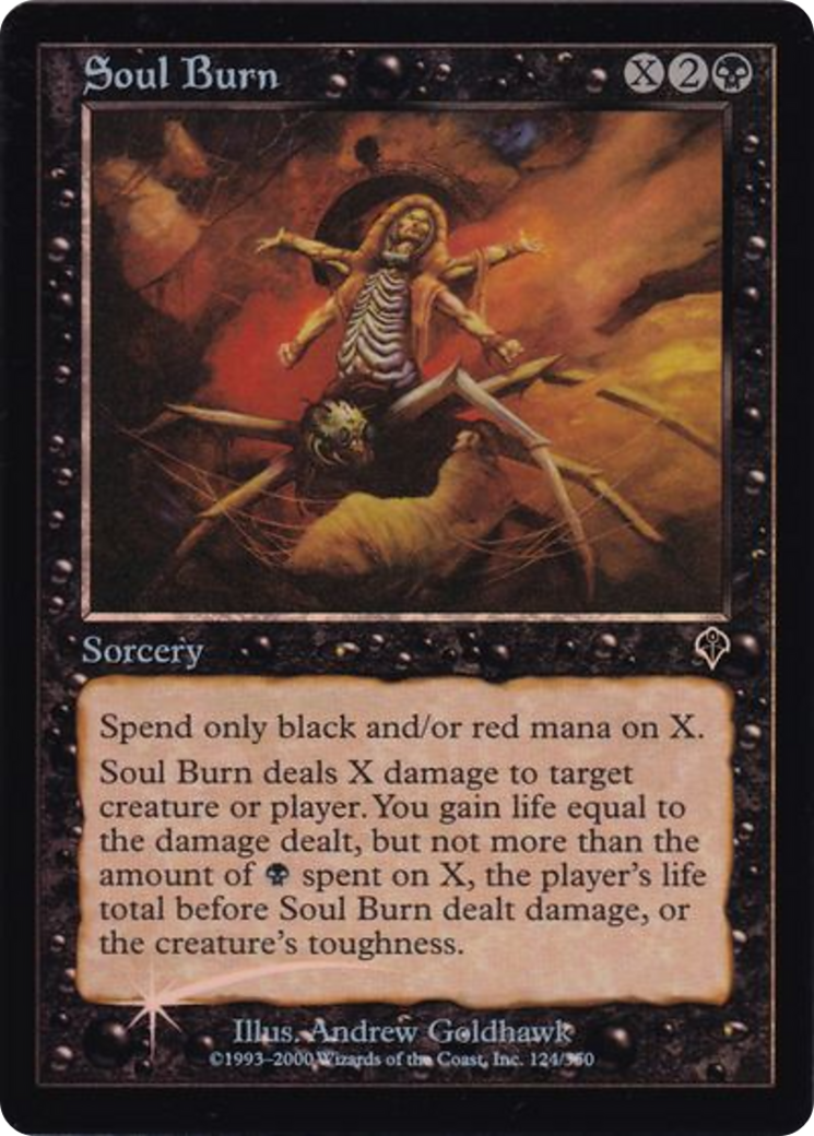 Soul Burn (Alt Art) (124) Foil - Invasion
