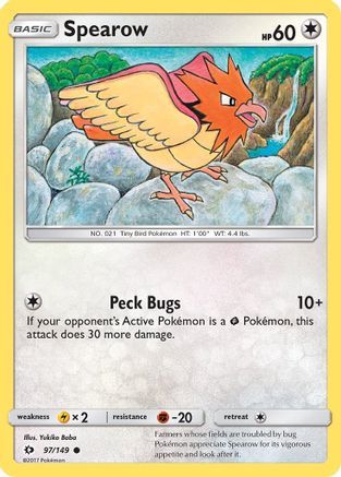 Spearow (97) Reverse Holofoil - Sun & Moon