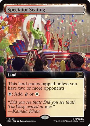 Spectator Seating (Extended Art) (495) - Commander: Marvel Super Heroes