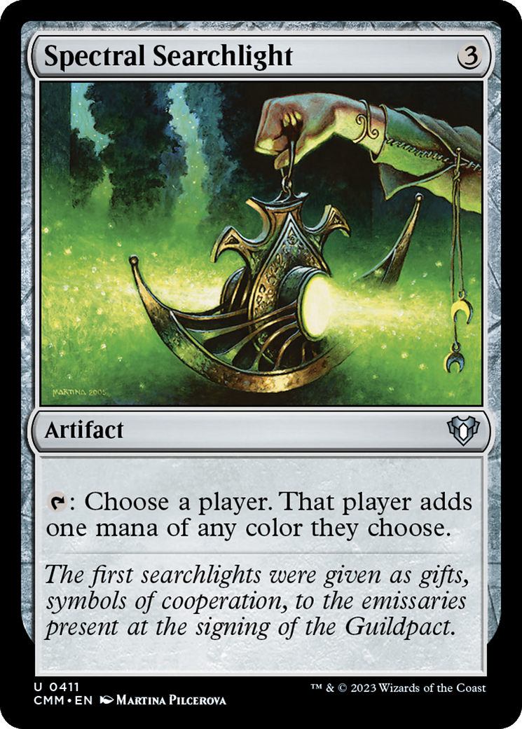 Spectral Searchlight (411) Foil - Commander Masters
