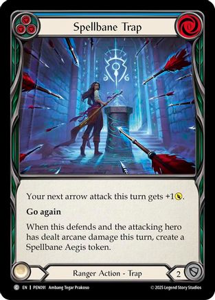 Spellbane Trap (Blue) (PEN091) Rainbow Foil - Compendium of Rathe