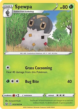 Spewpa (12) Reverse Holofoil - Battle Styles