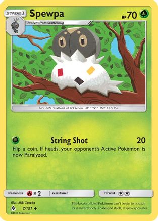 Spewpa (7) Reverse Holofoil - Forbidden Light
