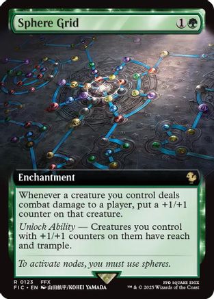 Sphere Grid (Extended Art) (123) Foil - Commander: FINAL FANTASY