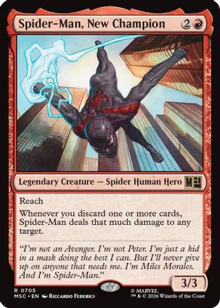 Spider-Man, New Champion (705) - Commander: Marvel Super Heroes