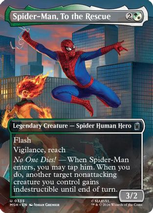 Spider-Man, To the Rescue (Borderless) (335) - Marvel Super Heroes