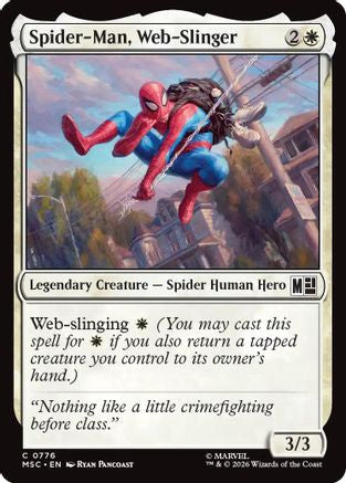 Spider-Man, Web-Slinger (776) Foil - Commander: Marvel Super Heroes