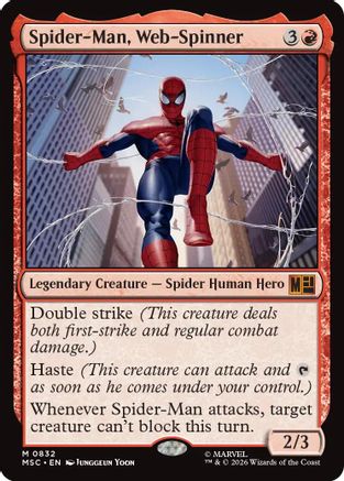 Spider-Man, Web-Spinner (832) Foil - Commander: Marvel Super Heroes