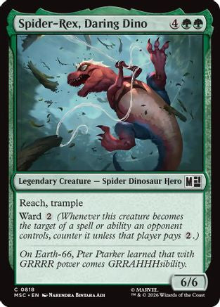 Spider-Rex, Daring Dino (818) - Commander: Marvel Super Heroes