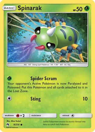 Spinarak (9) - Lost Thunder