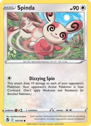 Spinda (141) Reverse Holofoil - Silver Tempest