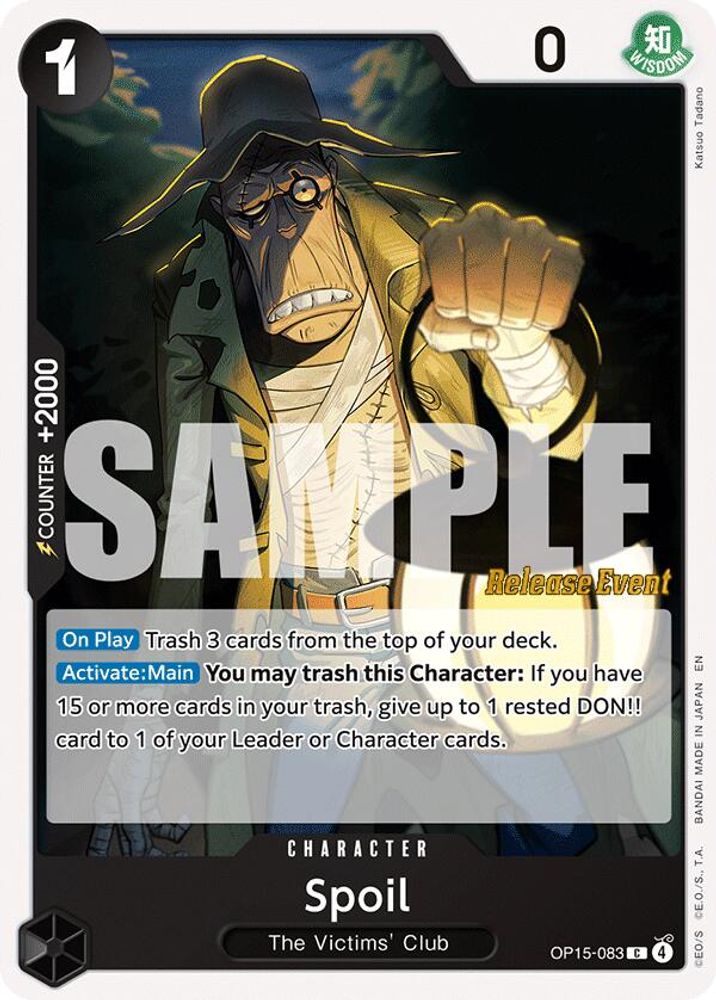 Spoil (OP15-083) Release Event Cards